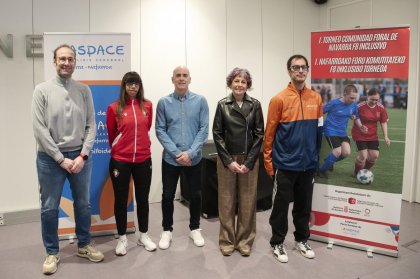Aspace Navarra colabora con INDAF y Gobierno de Navarra en el I torneo Comunidad Foral de Navarra F8 inclusivo